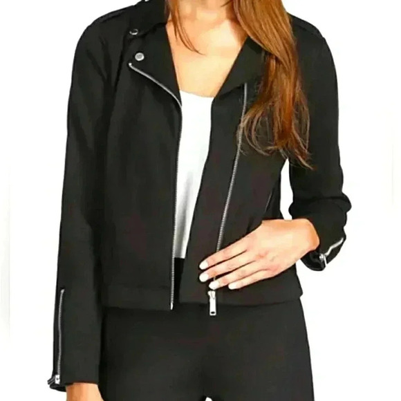 MICHAEL Michael Kors Knit Moto Jacket - Picture 2 of 15